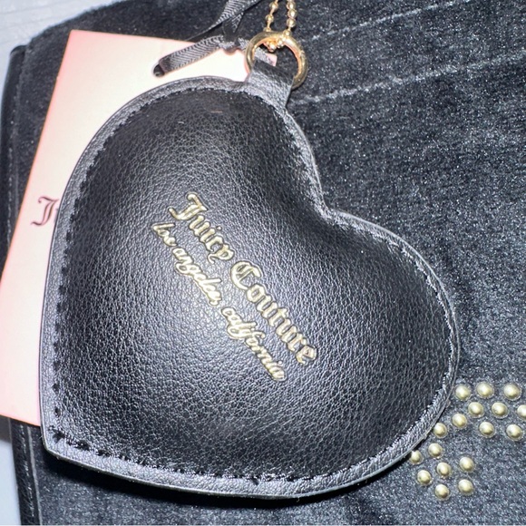 NWT Juicy Couture Black Velour Liquorice Extra Spender Tote Crossbody - Picture 4 of 10